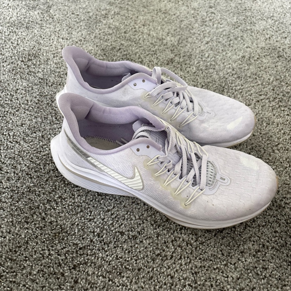 Nike White Athletic Shoes with Mesh Upper